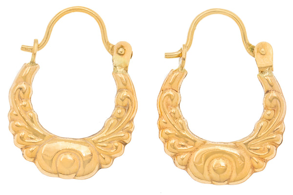 Mini Creole Gold and Multi Enamel Hoop Earrings