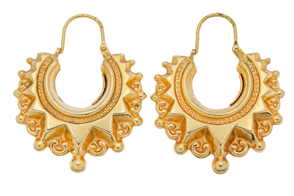 Mini Creole Gold Hoop Earrings, Côté Caché