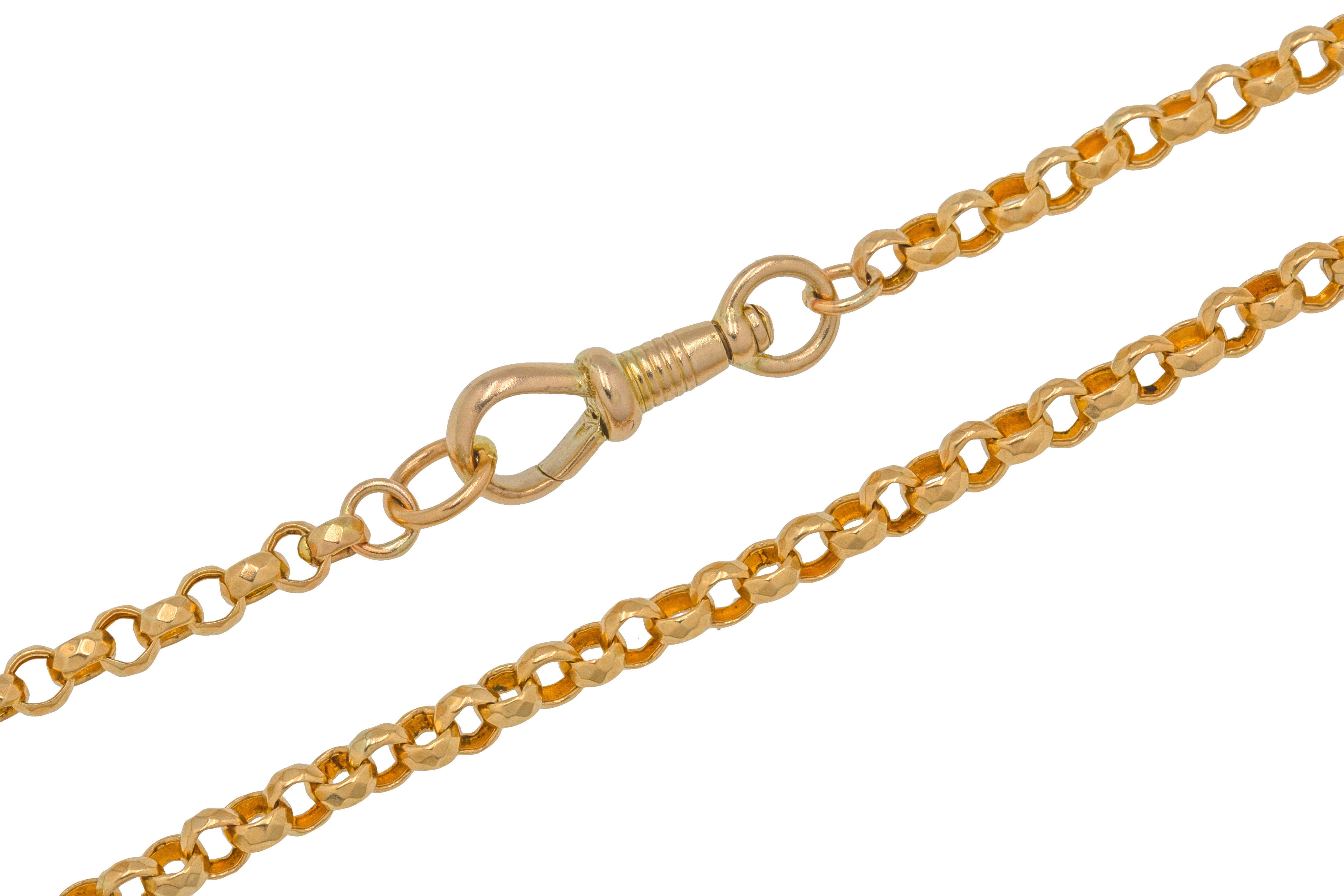 Antique gold online belcher chain