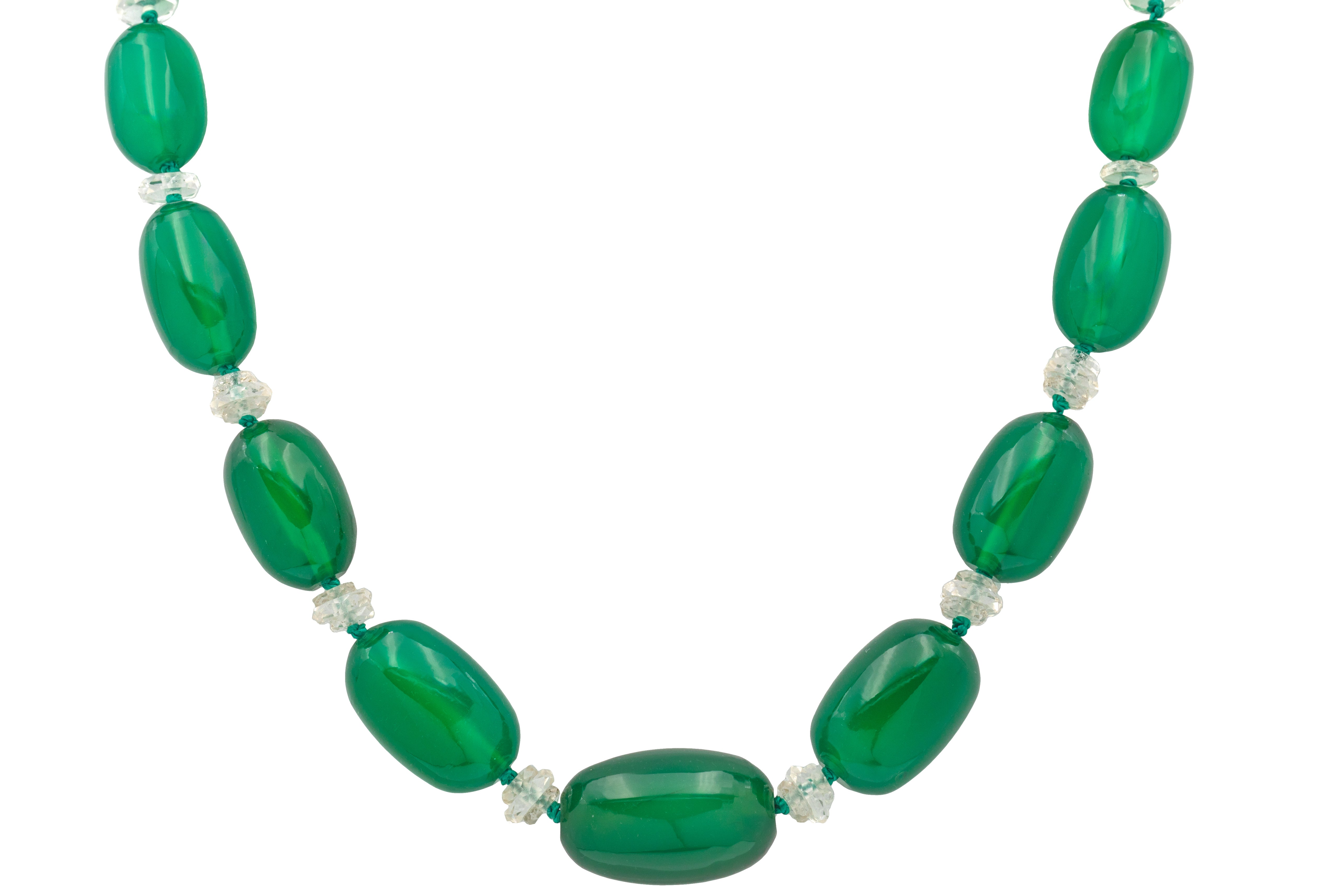 Green rock clearance necklace