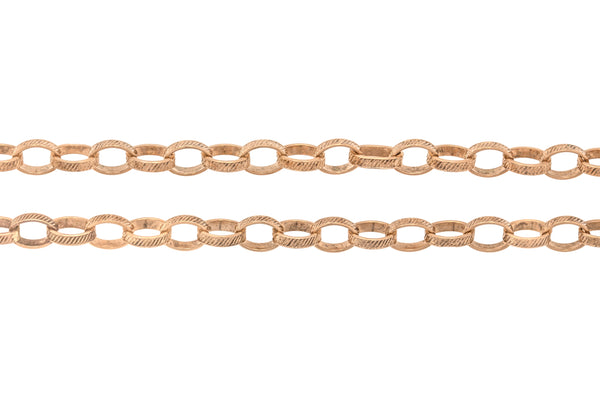 Lowercase Monogram on Belcher Chain Necklace in Rose Gold - FAB Accessories  Inc.