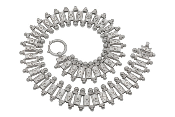 17.5 Victorian Silver Beaded Book Chain (75g) – Lillicoco