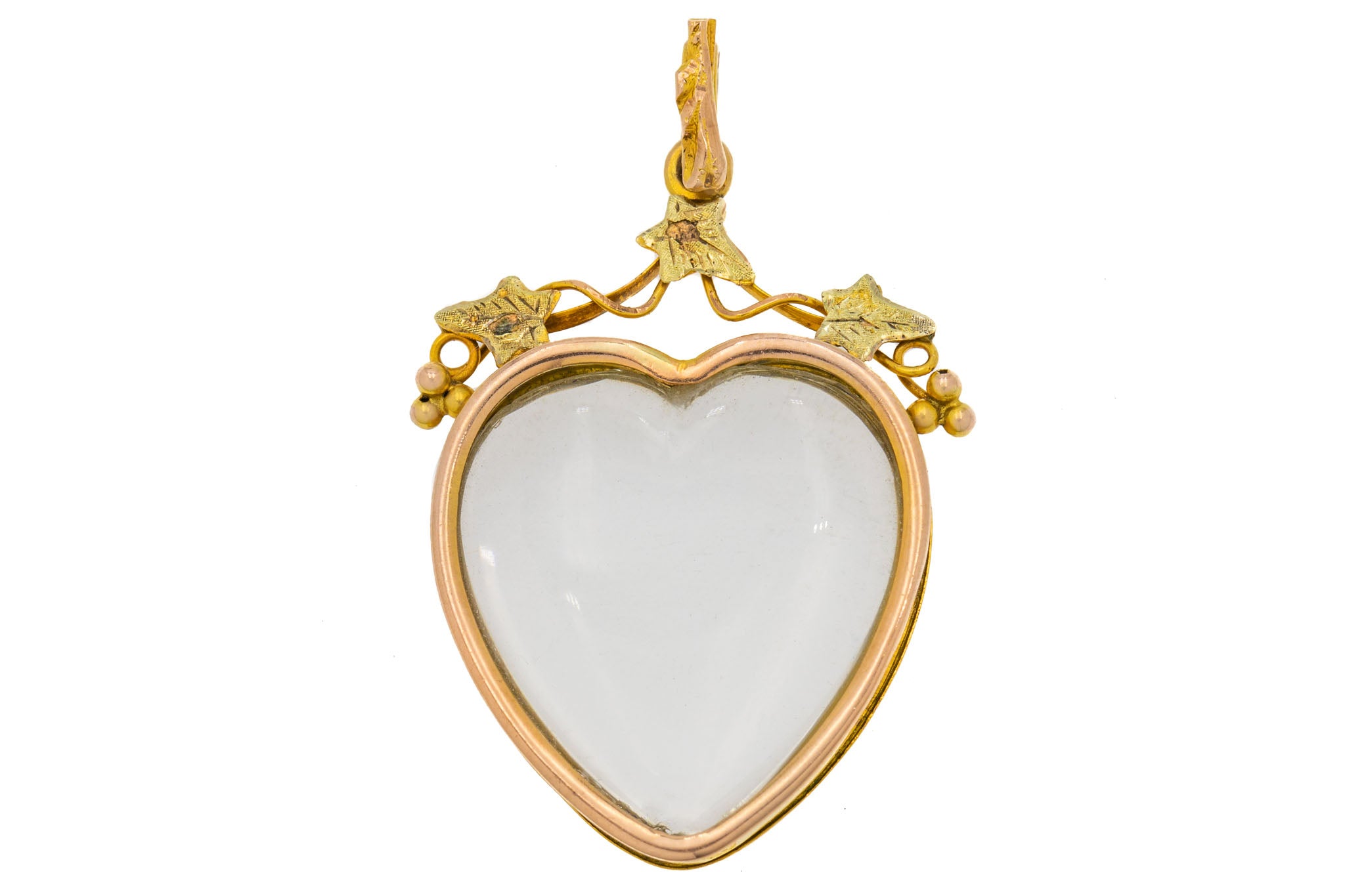 Edwardian 9ct Gold Ivy Leaves Heart Locket – Lillicoco