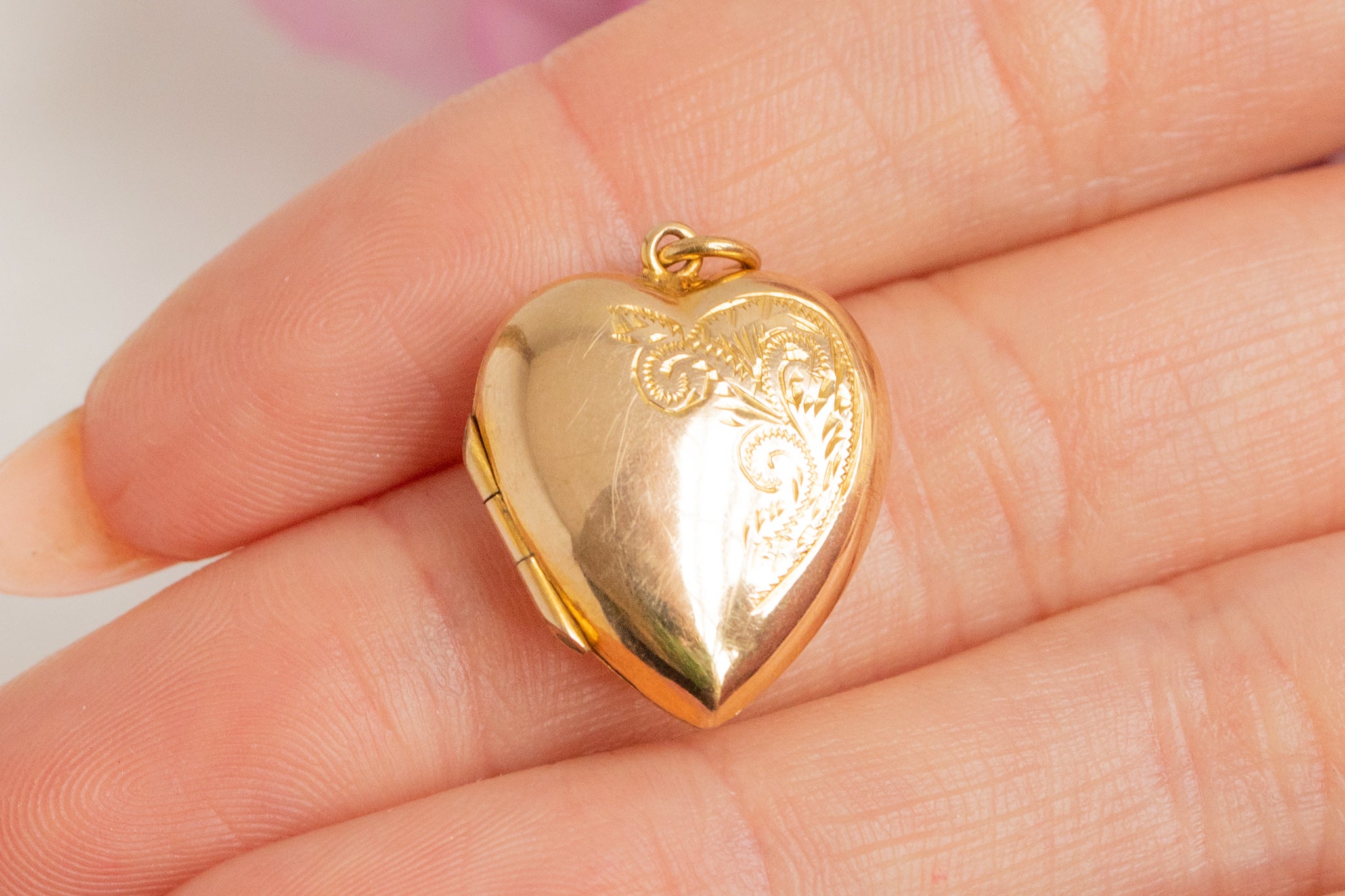 1 gram store gold heart locket