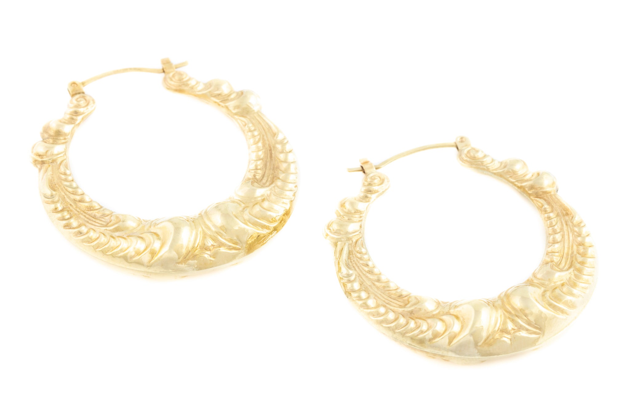 Gold Assorted Chunky Creole Hoop Earrings