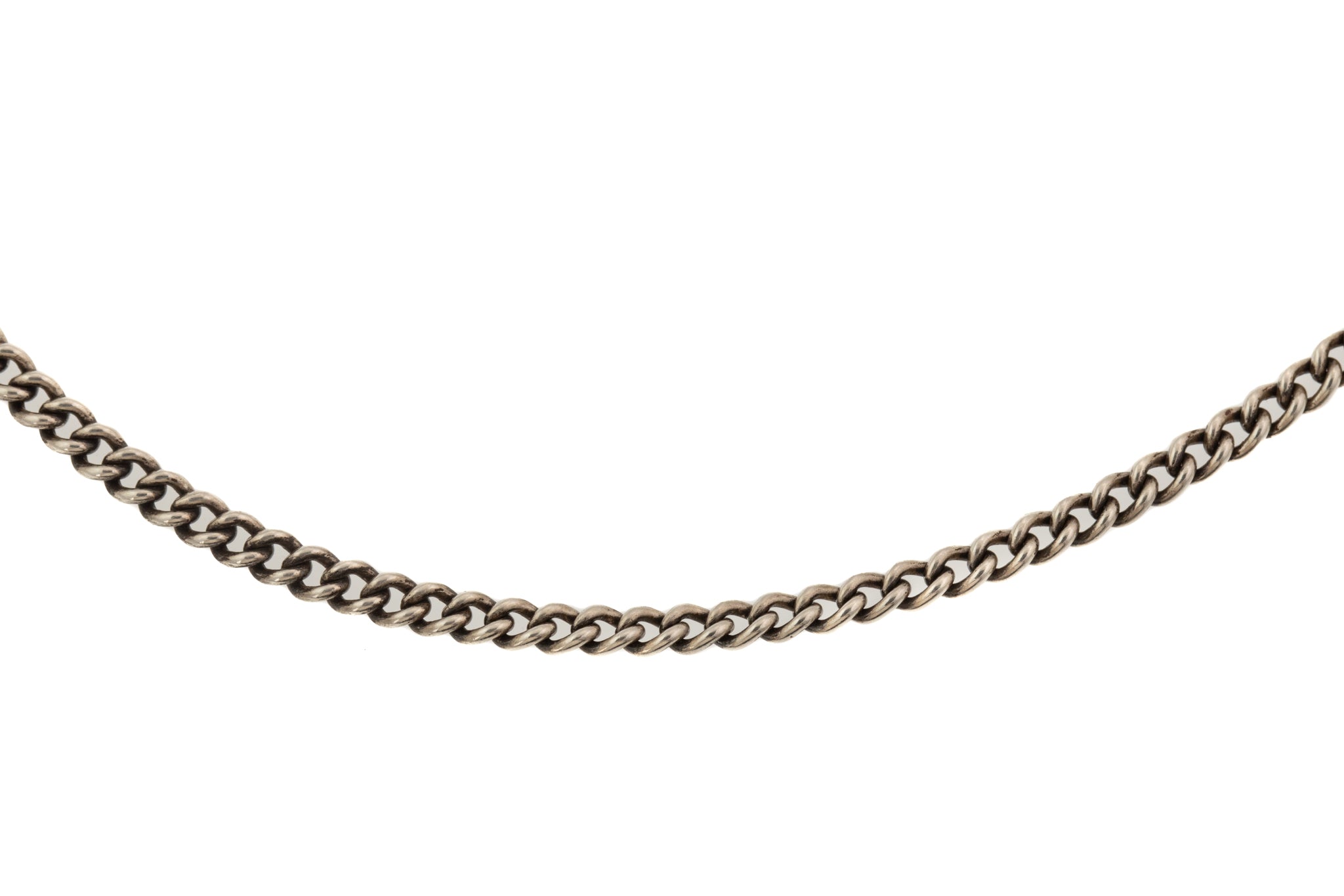 25mm Heavy Curb Silver Necklace Chain