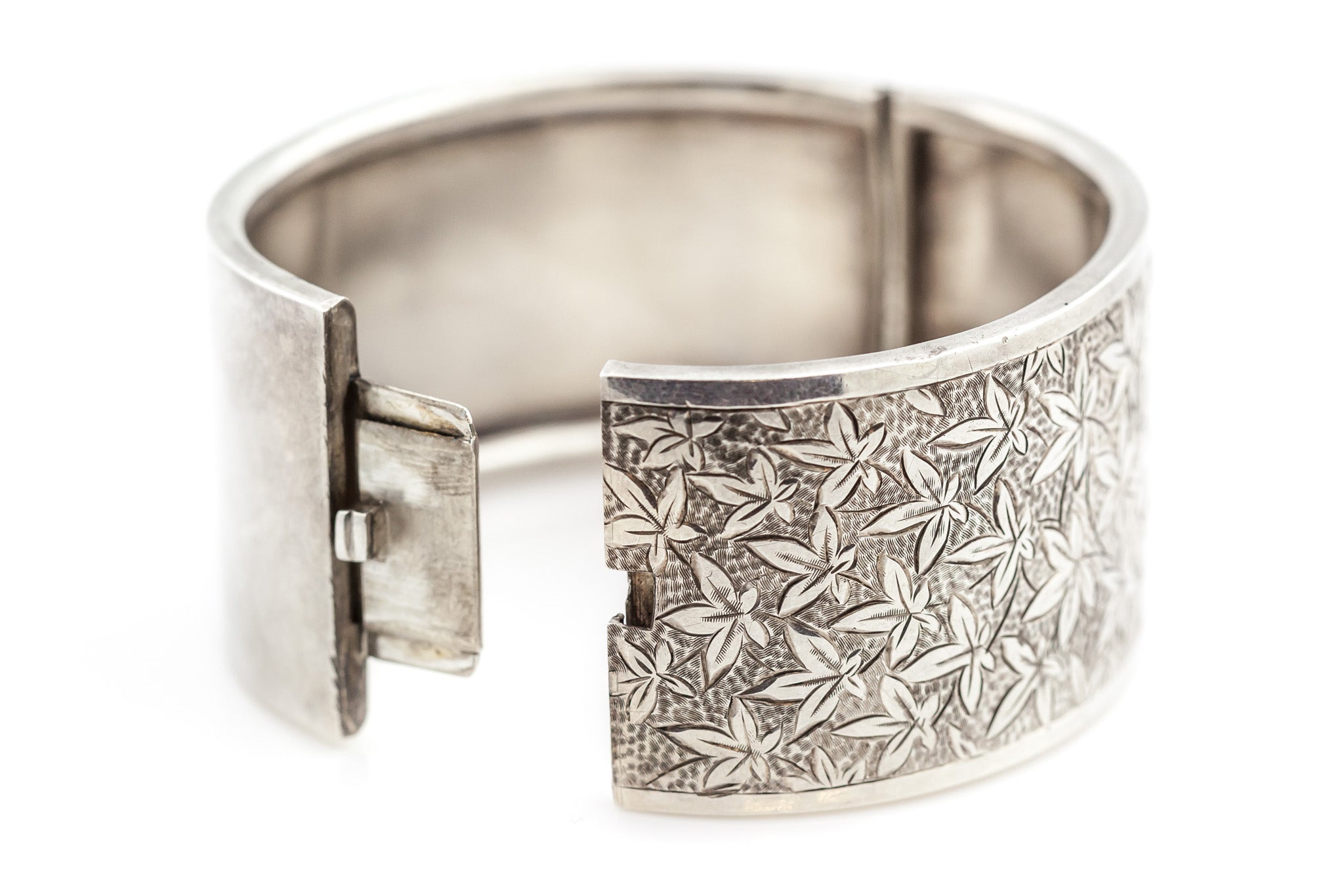 Personalised Wide Silver Hammered Cuff Bracelet By Studio on Stirling   notonthehighstreetcom